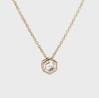 White Gold Lab-Grown Diamond Pendant