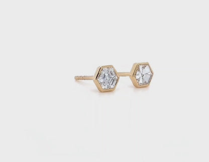 Rose Gold Lab-Grown Diamond Earrings