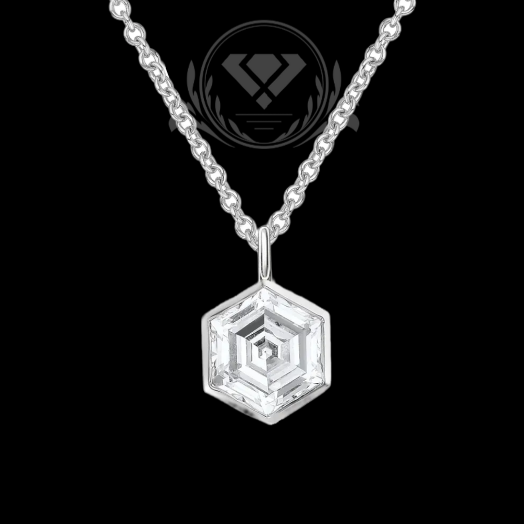 White Gold Lab-Grown Diamond Pendant