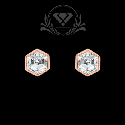 Rose Gold Lab-Grown Diamond Earrings