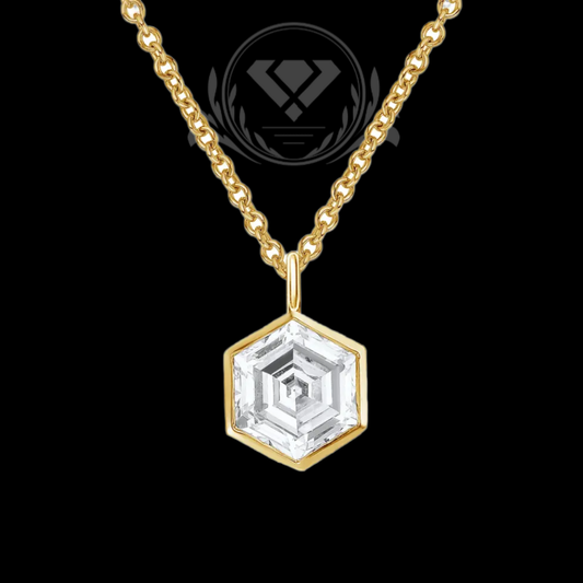 Yellow Gold Lab-Grown Diamond Pendant