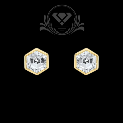 Yellow Gold Lab-Grown Diamond Earrings