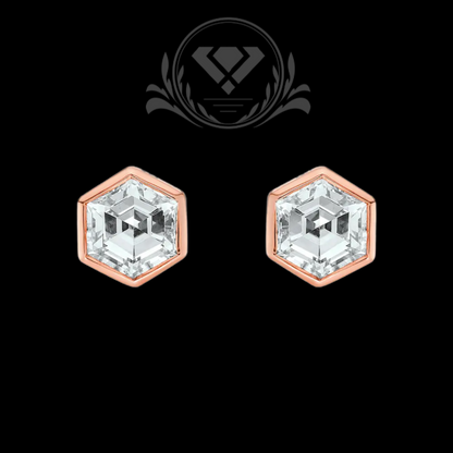 Rose Gold Lab-Grown Diamond Earrings
