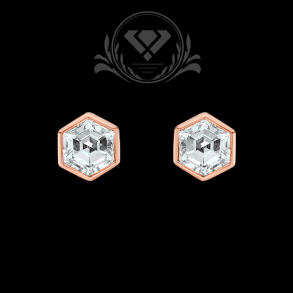 Rose Gold Lab-Grown Diamond Earrings