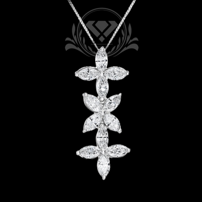 Olivete Triple Flower Pendant